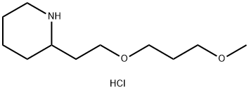 3-Methoxypropyl 2-(2-piperidinyl)ethyl etherhydrochloride 结构式