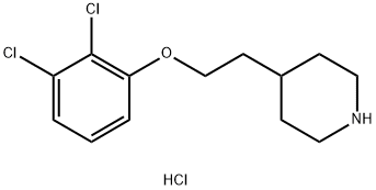 4-[2-(2,3-Dichlorophenoxy)ethyl]piperidinehydrochloride 结构式