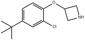 3-[4-(tert-Butyl)-2-chlorophenoxy]azetidine 结构式