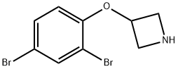 3-(2,4-Dibromophenoxy)azetidine 结构式