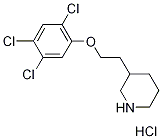 2-(3-Piperidinyl)ethyl 2,4,5-trichlorophenylether hydrochloride 结构式