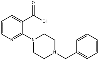 2-(4-Benzyl-1-piperazinyl)nicotinic acid 结构式