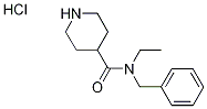 N-苄基-N-乙基哌啶-4-甲酰胺盐酸盐 结构式