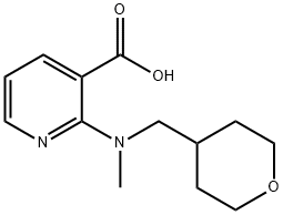 2-[METHYL(TETRAHYDRO-2H-PYRAN-4-YLMETHYL)AMINO]-NICOTINIC ACID 结构式