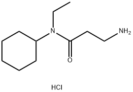 3-Amino-N-cyclohexyl-N-ethylpropanamidehydrochloride 结构式