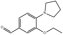 3-乙氧基-4-(1-吡咯烷基)苯甲醛 结构式