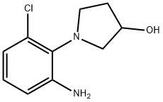 1-(2-Amino-6-chlorophenyl)-3-pyrrolidinol 结构式