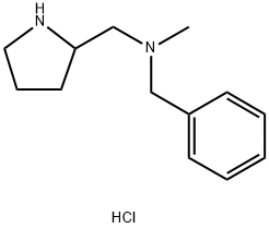 N-Methyl(phenyl)-N-(2-pyrrolidinylmethyl)-methanamine dihydrochloride 结构式