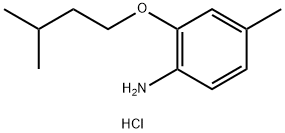 2-(异戊氧基)-4-甲基苯胺盐酸盐 结构式