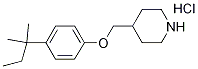 4-{[4-(tert-Pentyl)phenoxy]methyl}piperidinehydrochloride 结构式