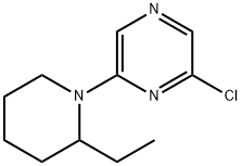 2-Chloro-6-(2-ethyl-1-piperidinyl)pyrazine 结构式