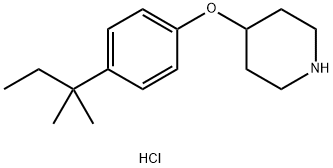 4-(tert-Pentyl)phenyl 4-piperidinyl etherhydrochloride 结构式