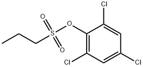 2,4,6-三氯苯基丙烷-1-磺酸盐 结构式