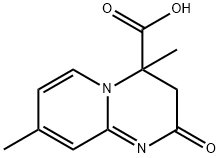 4,8-二甲基-2-羰基-3,4-二氢-2H-吡啶并[1,2-A]-嘧啶-4-羧酸 结构式