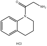 2-氨基-1-(1,2,3,4-四氢喹啉-1-基)乙烷-1-酮盐酸 结构式