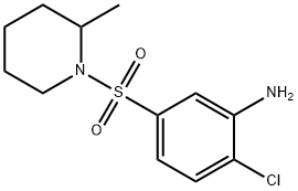 2-Chloro-5-[(2-methyl-1-piperidinyl)sulfonyl]-aniline 结构式