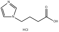 4-(1H-咪唑-1-基)丁酸盐酸盐 结构式