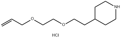 4-{2-[2-(Allyloxy)ethoxy]ethyl}piperidinehydrochloride 结构式