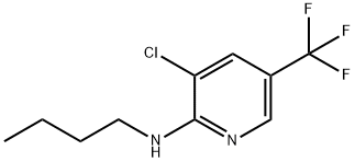 N-Butyl-3-chloro-5-(trifluoromethyl)-2-pyridinamine 结构式