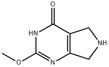 2-Methoxy-6,7-dihydro-5H-pyrrolo-[3,4-d]pyrimidin-4-ol 结构式