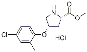 Methyl (2S,4S)-4-(4-chloro-2-methylphenoxy)-2-pyrrolidinecarboxylate hydrochloride 结构式