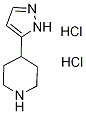 4-(2H-Pyrazol-3-yl)-piperidine dihydrochloride 结构式