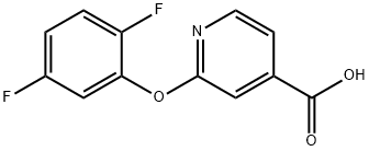 4-pyridinecarboxylic acid, 2-(2,5-difluorophenoxy)- 结构式