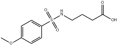 4-(4-甲氧基-苯磺酰基氨基)-丁酸 结构式
