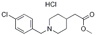 [1-(4-氯苄基)哌啶-4-基]乙酸盐酸盐甲基 结构式