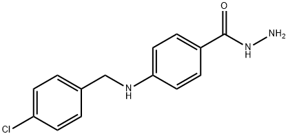 4-[(4-氯苄基)氨基]苯甲酰肼 结构式