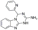 4-吡啶-2-基-1,4-二氢[1,3,5]三嗪并[1,2-A]苯并咪唑-2-胺 结构式