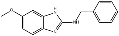 N-苄基-6-甲氧基-1H-苯并咪唑-2-胺 结构式