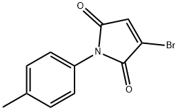 3-溴-1-(4-甲基苯基)-1H-吡咯-2,5-二酮 结构式