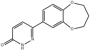 6-(3,4-二氢-2H-1,5-苯并二氧杂卓-7-基)哒嗪-3(2H)-酮 结构式