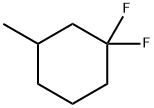 1,1-二氟-3-甲基环己烷 结构式
