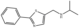 N-[(2-苯基-1,3-噻唑-5-基)甲基]丙-2-胺二盐酸盐 结构式