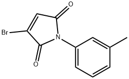 3-溴-1-(3-甲基苯基)-1H-吡咯-2,5-二酮 结构式