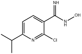 2-Chloro-N'-hydroxy-6-isopropyl-3-pyridinecarboximidamide 结构式