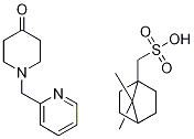 1-(Pyridin-2-ylmethyl)piperidin-4-one: {7,7-dimeth ylbicyclo[2.2.1]heptan-1-yl}methanesulfonic acid 结构式