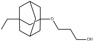 3-[(3-乙基-1-金刚烷基)氧基]丙-1-醇 结构式