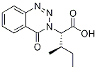 (2S)-3-甲基-2-(4-氧代-1,2,3-苯并三嗪-3(4H)-基)戊酸 结构式