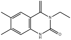 3-乙基-6,7-二甲基-4-亚甲基-3,4-二氢喹唑啉-2(1H)-酮 结构式