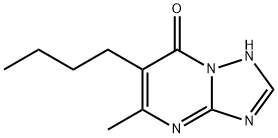6-丁基-5-甲基-1H-[1,2,4]三唑并[5,1-B]嘧啶-7-酮 结构式