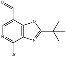 4-溴-2-(叔丁基)恶唑并[4,5-C]吡啶-7-甲醛 结构式