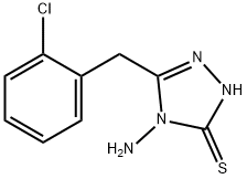 4-氨基-5-(2-氯苄基)-4H-1,2,4-三唑-3-硫醇 结构式