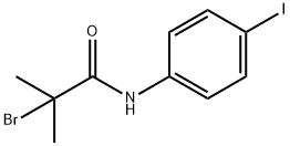 2-溴-N-(4-碘苯基)-2-甲基丙酰胺 结构式