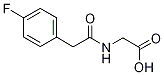 2-[2-(4-氟苯基)乙酰氨基]乙酸 结构式