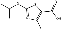 2-异丙氧基-4-甲基-1,3-噻唑-5-羧酸 结构式