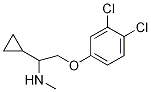 [1-环丙基-2-(3,4-二氯苯氧基)乙基]甲胺 结构式