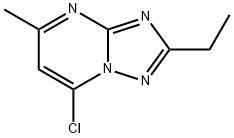 7-氯-2-乙基-5-甲基[1,2,4]三唑并[1,5-A]嘧啶 结构式